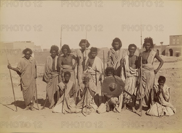 The Beherians / Les Bieharins, 1880-1889. Creator: Antonio Beato.