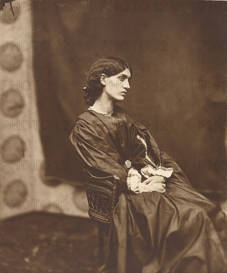 Portrait of Jane Morris (Mrs. William Morris), negative July 1865; print after 1900. Creator: John Robert Parsons.