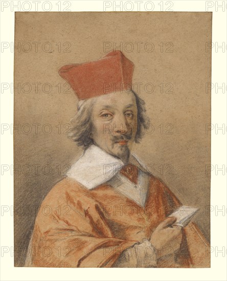 Portrait of Armand-Jean du Plessis, Cardinal de Richelieu, about 1632-1634. Creator: Simon Vouet.