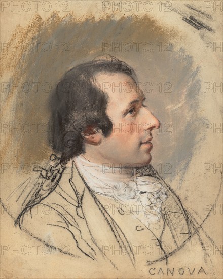 Portrait of Antonio Canova, 1787. Creator: Hugh Douglas Hamilton.