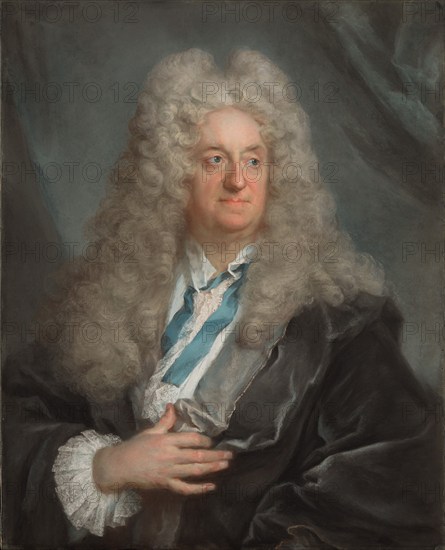 Portrait of a Man, about 1725. Creator: Joseph Vivien.