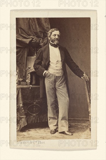 Portrait of a Bearded Man, 1865-1870. Creator: Disdéri & Cie..