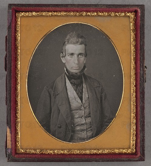 Portrait of a Man with Chin Beard, 1854-1856. Creator: Unknown.