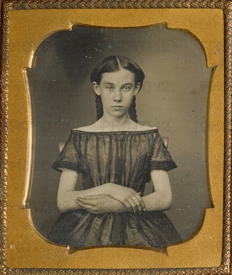 Portrait of a Seated Girl, about 1850. Creator: Unknown.