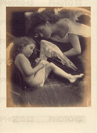 Venus Chiding Cupid and Removing His Wings, 1872. Creator: Julia Margaret Cameron.