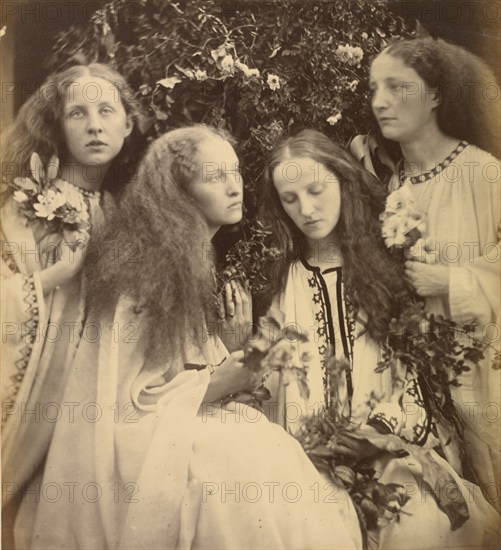 The Rosebud Garden of Girls, 1868. Creator: Julia Margaret Cameron.