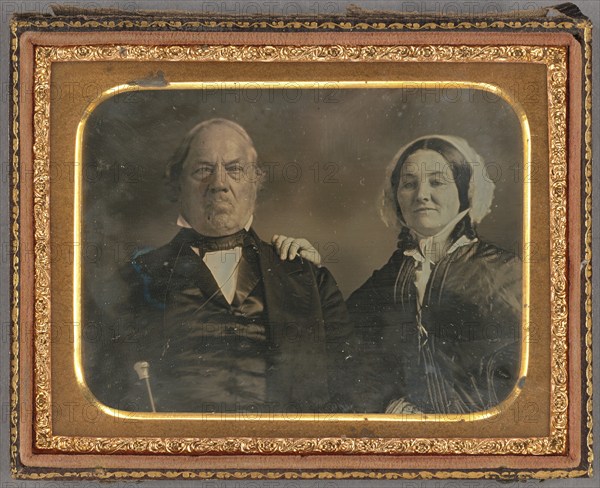 Portrait of a Man and Woman, about 1850. Creator: Unknown.