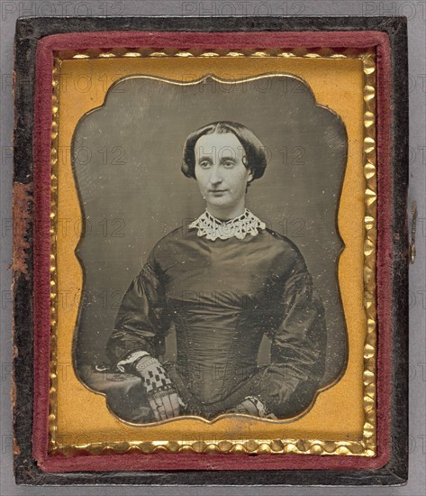 Portrait of a Seated Woman, about 1850. Creator: Unknown.