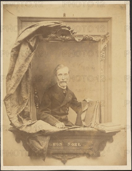 Portrait of Leon Noel, 1860-1872. Creator: Adolphe-Jean-François-Marin D'Allemagne.