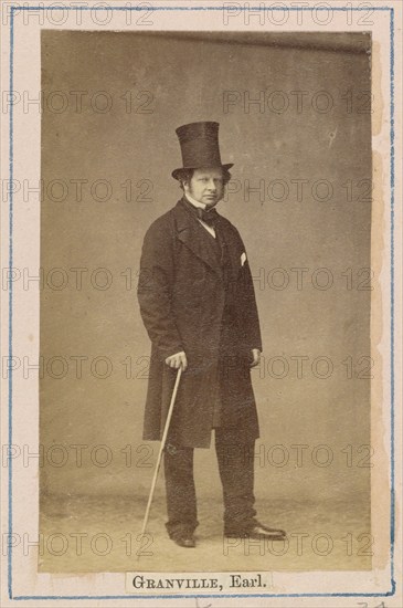 Granville George Leveson-Gower, 2nd Earl Granville, about 1860-1862. Creator: Caldesi, Blanford & Co..