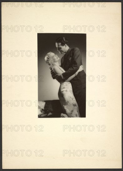 Man and woman embracing, about 1931-1940. Creator: Gunther Krampf.