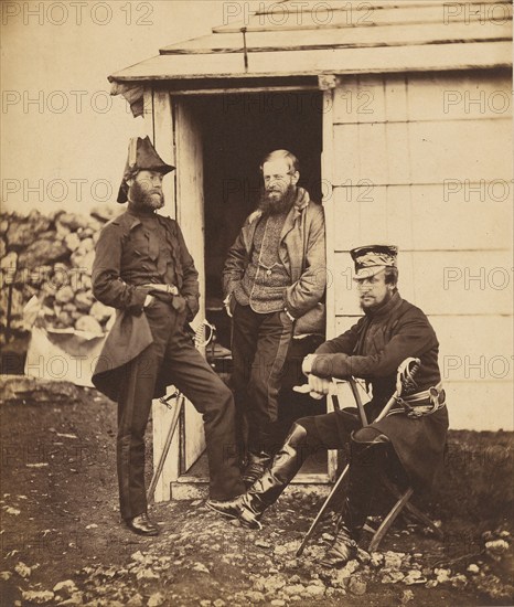 Officers on the Staff of Lt. General Sir G. Brown., 1855. Creator: Roger Fenton.