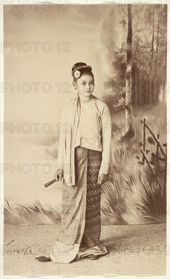 Shan Woman, 1894-1897. Creator: Felice Beato.