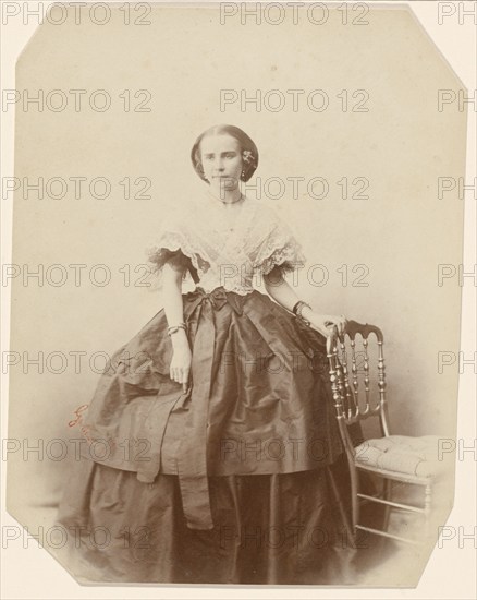 Portrait of a Lady, 1855. Creator: Gustave Le Gray.