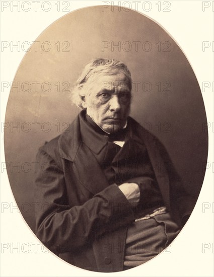 Portrait of Victor Cousin, 1854-1859. Creator: Gustave Le Gray.