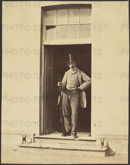 Portrait of Horatio Ross, 1860. Creator: Roger Fenton.