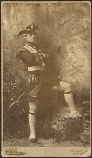 John Drew, Jr. as Captain Plume from "The Recruiting Officer", 1885. Creator: Napoleon Sarony.