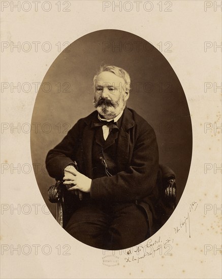 Portrait of Victor Hugo, 1862. Creator: Etienne Carjat.