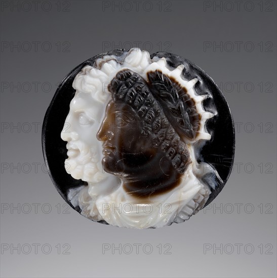 Cameo;Cameo with a Ptolemaic King and Zeus Ammon, 2nd century B.C. Creator: Unknown.