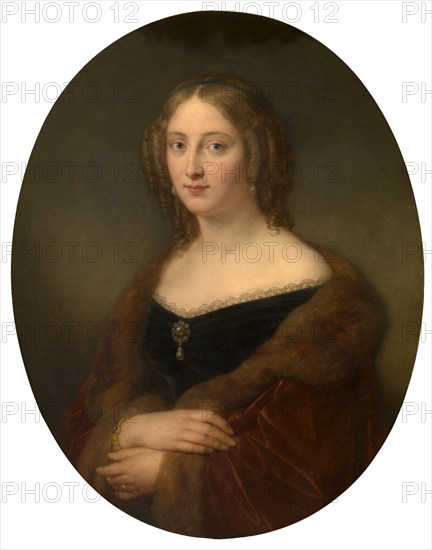 Baroness Adelaïde Vanden Hecke-Baut de Rasmon, 1863. Creator: Nicaise de Keyser.