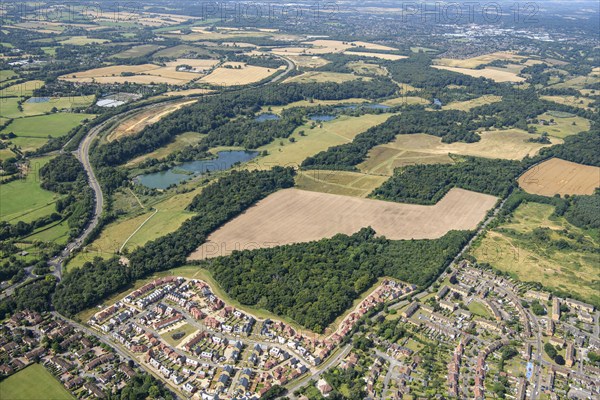 Panshanger, a landscape park laid out from 1799 with advice from Humphry Repton, Hertfordshire, 2024 Creator: Damian Grady.