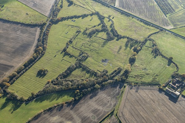 Extensive earthwork remains of Meaux Cistercian Abbey, East Riding of Yorkshire, 2023. Creator: Robyn Andrews.