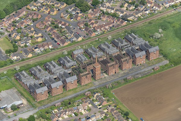 The former Bass Maltings, listed Grade II*, Sleaford, Lincolnshire, 2024. Creator: Robyn Andrews.