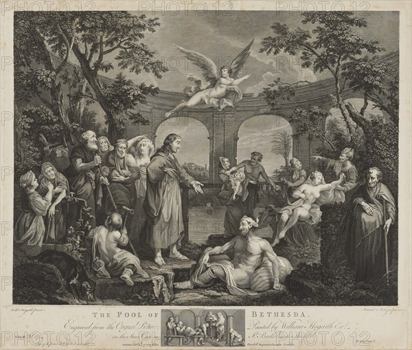 The Pool of Bethesda, 1772. Creators: Simon François Ravenet, Victor Marie Picot.