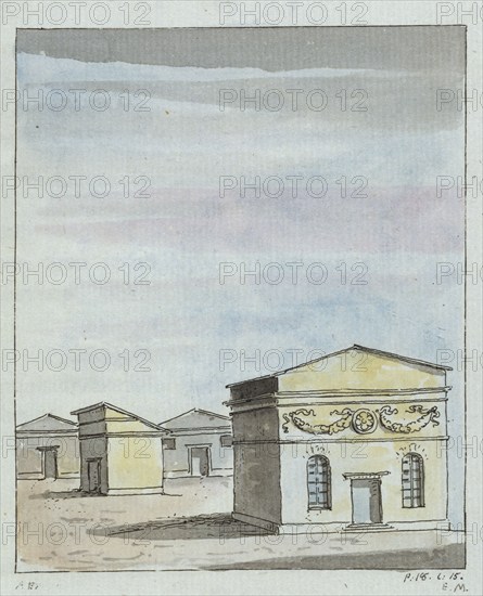 Houses at Spoleto, 1786.  Creator: Elias Martin.