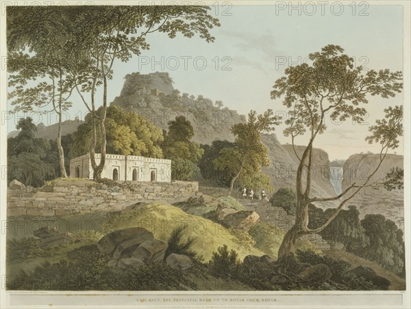 Raje Gaut, the principal road up to Rotas Chur, Bahar, July 1795. Creator: Thomas Daniell.