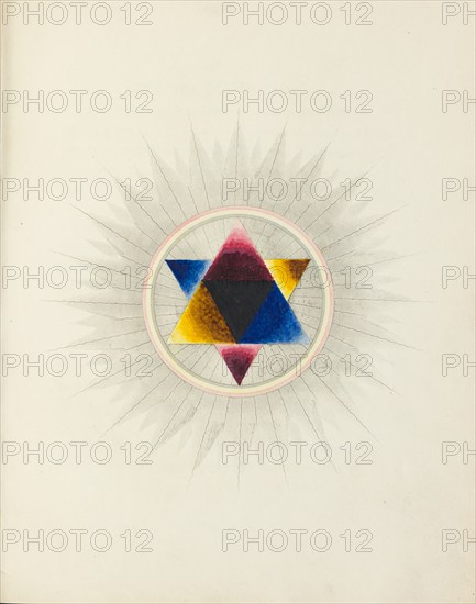 Diagram of the correlation of primary colours, 1817.  Creator: George Field.