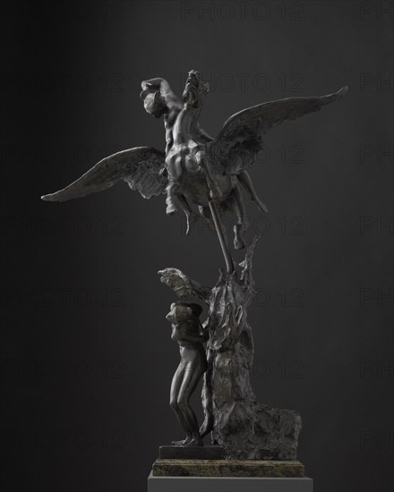 Sketch model of Perseus, Pegasus and Andromeda for 'Perseus and Andromeda', c1896. Creator: Frederic Leighton.