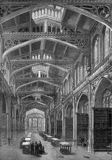 The new City Library, Guildhall, 1872. Creator: Unknown.