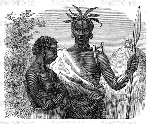 Ugogo man and woman, 1872. Creator: Unknown.