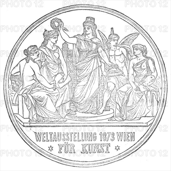 Medals for the Vienna Exhibition: for Art, 1872. Creator: Unknown.