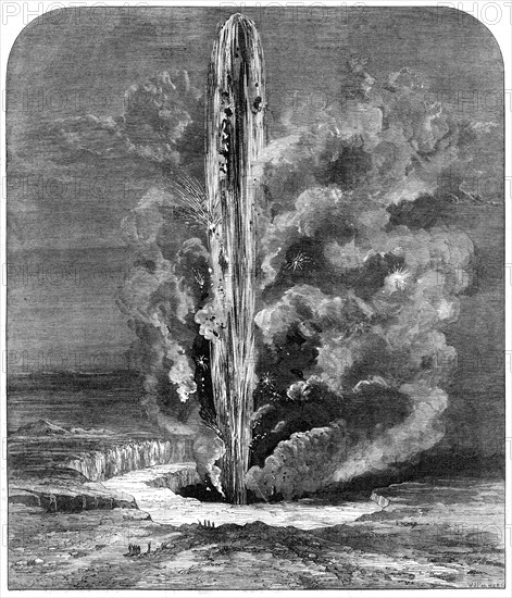 Volcanic eruption of Mauna Loa, Sandwich Islands, 1872. Creator: William James Palmer.