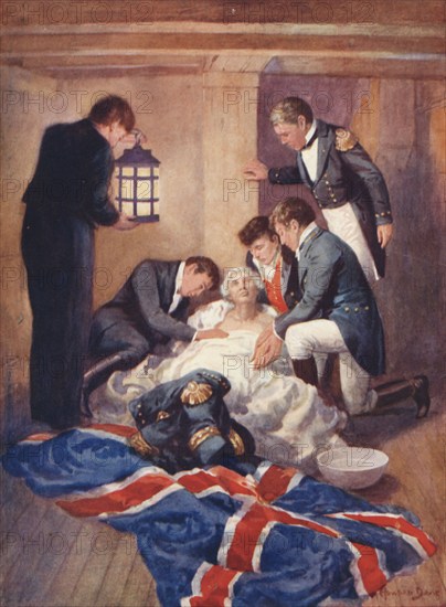 'The Death of Nelson', 1925. Creator: Howard Davie.