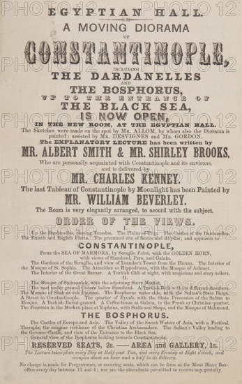 Egyptian Hall: A Moving Diorama of Constantinople, 1849. Creator: Unknown.