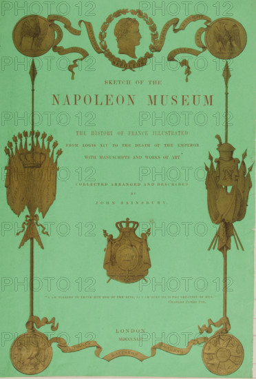 Sketch of the Napoleon Museum, 1844. Creator: Unknown.