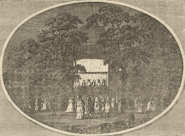 Old Vauxhall Gardens from Mr J. F. Bursill's 'Lambeth Collection', 1892. Creator: Unknown.