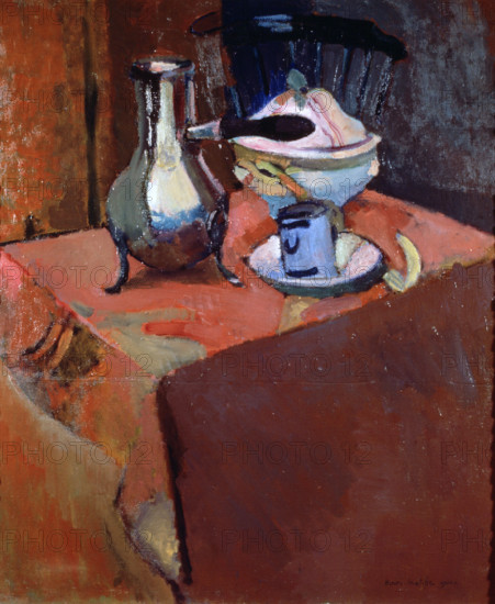 'Crockery on a Table', 1900.  Creator: Henri Matisse.