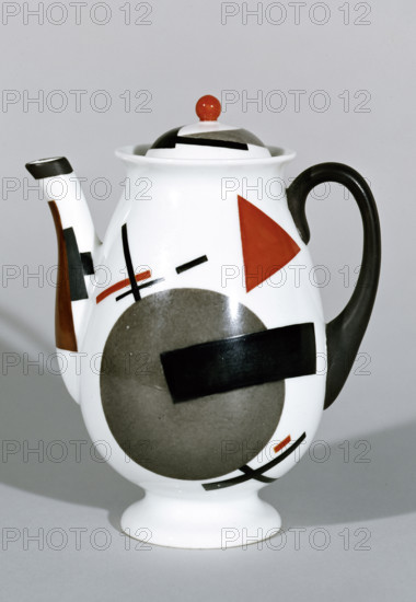 Coffee pot, c. 1925. Creator: Nikolay Suetin.