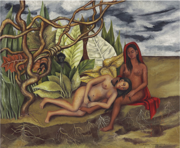 Two Nudes in the Forest (The Land Itself), 1939.  Creator: Frida Kahlo.