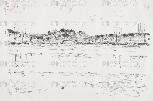 Inner Harbor, Gloucester, 1918. Creator: Frederick Childe Hassam.