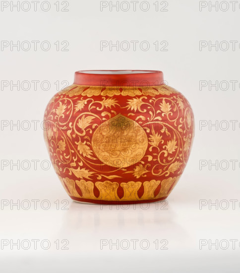 Jar with gold floral design, 1522-1566. Creator: Unknown.