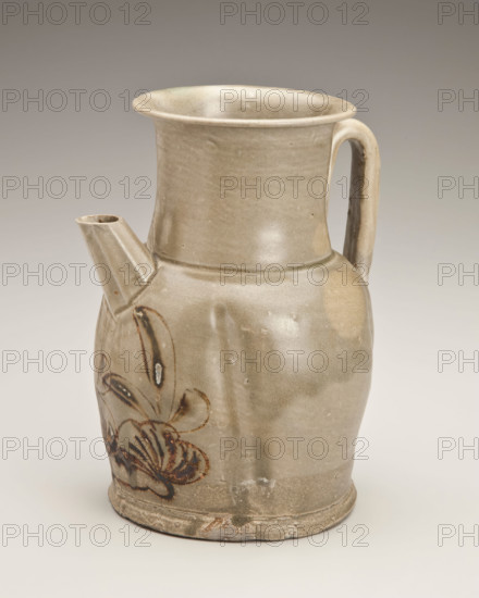 Melon-shaped ewer with foliage design, 800s. Creator: Unknown.