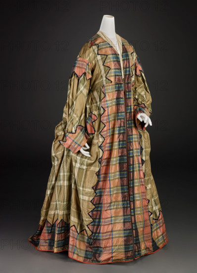 Dressing Gown (Gown, Neckpiece), about 1850-1870. Creator: Unknown.