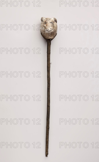 War club with effigy head, 1880-1910. Creator: Unknown.