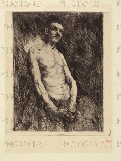 Figure of a Man, 1880-1890. Creator: Robert Frederick Blum.