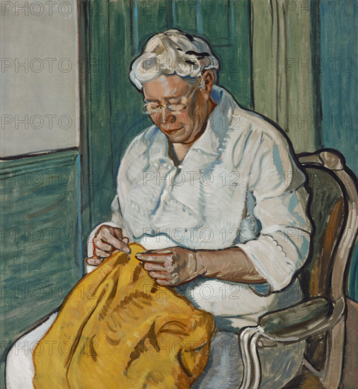 The Seamstress, 1925. Creator: Frederic C. Bartlett.